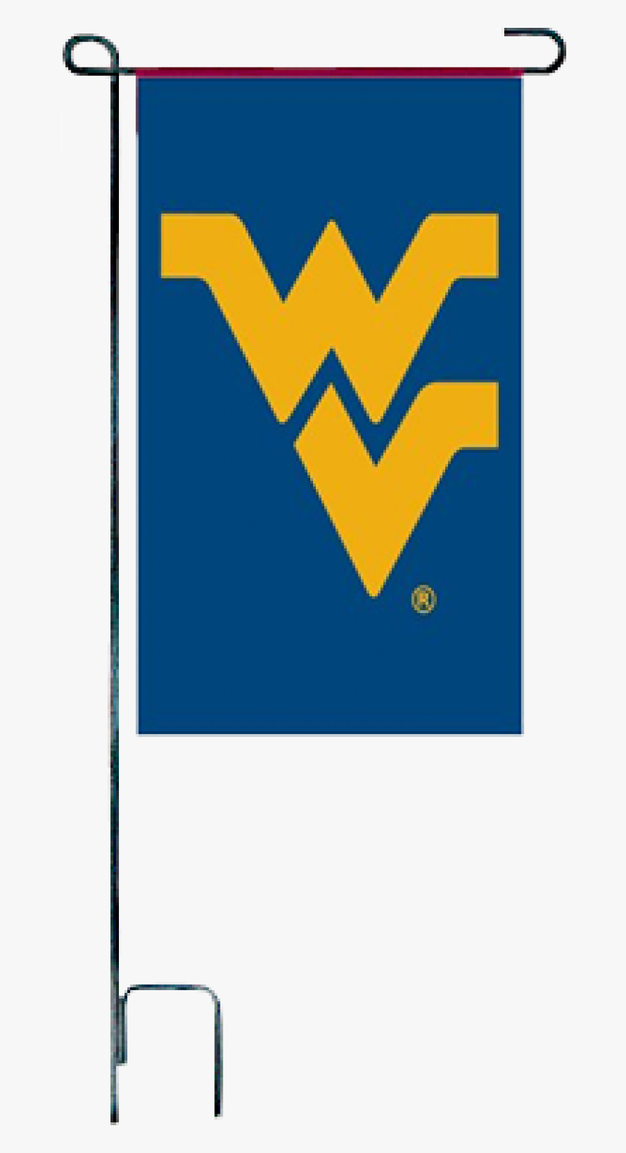 Image Of Ncaa West Virginia Mountaineers Mini Garden - Emblem, Transparent Clipart