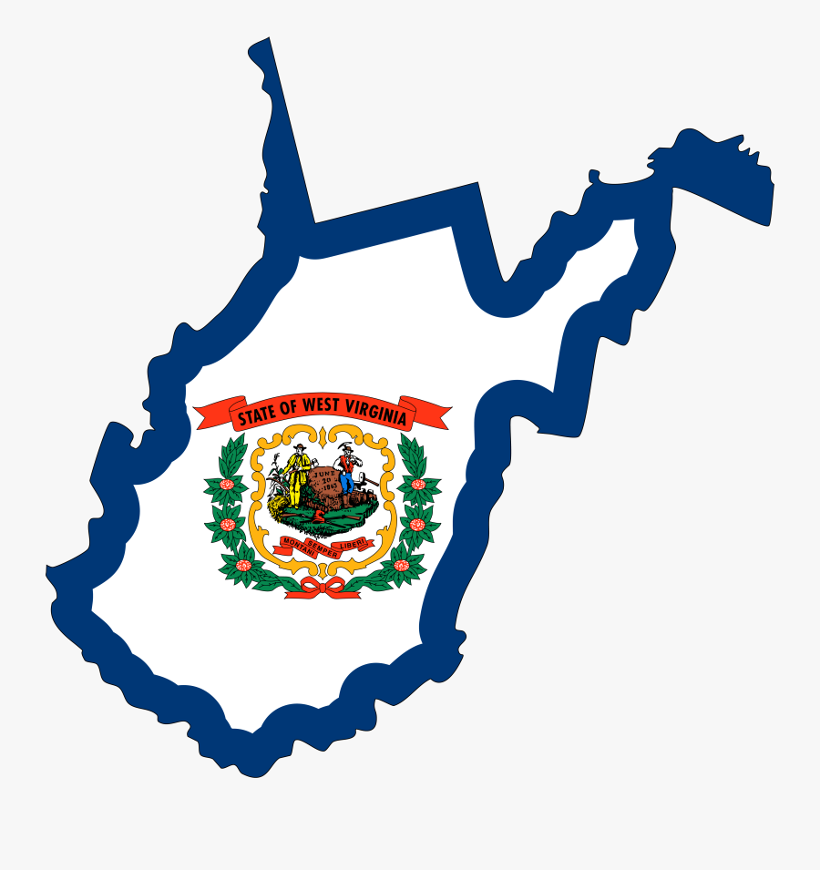 West Virginia Medicare Plans - Original West Virginia State Flag, Transparent Clipart