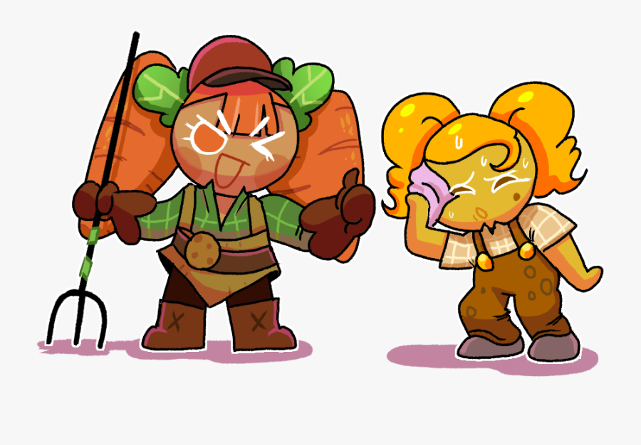 Commission, Carrot Cookie Taking Cheesecake Cookie - Carrot Cookie Cookie Run, Transparent Clipart