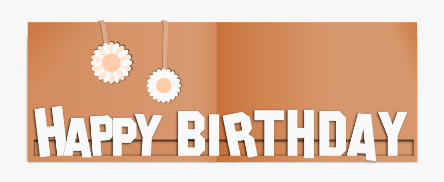 Happy Birthday Paper Card Clip Arts - Graphic Design, Transparent Clipart