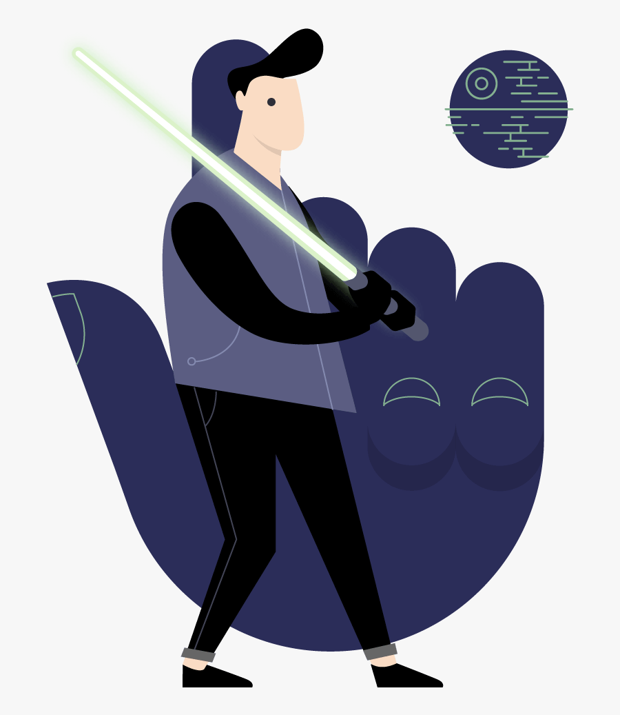 Ctr Jedi - Cartoon, Transparent Clipart