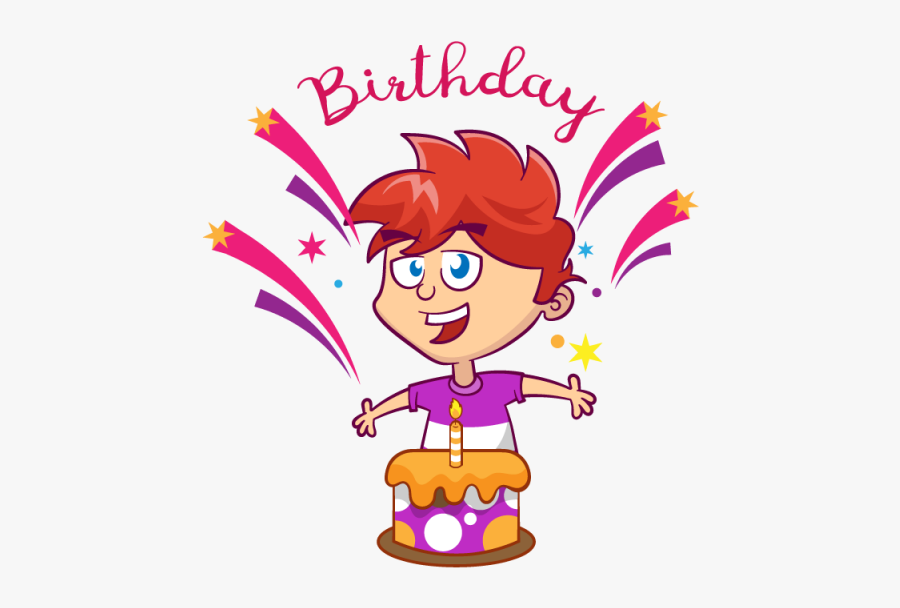 Birthday Card With Cute Boy And Confetti, Birthday, - รูปภาพ วัน เกิด เด็ก, Transparent Clipart