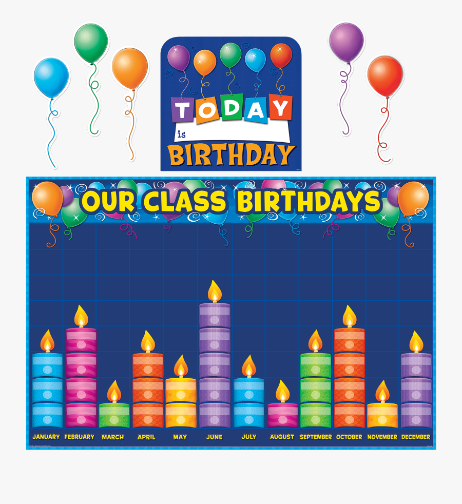 Birthday Chart For Bulletin Board, Transparent Clipart