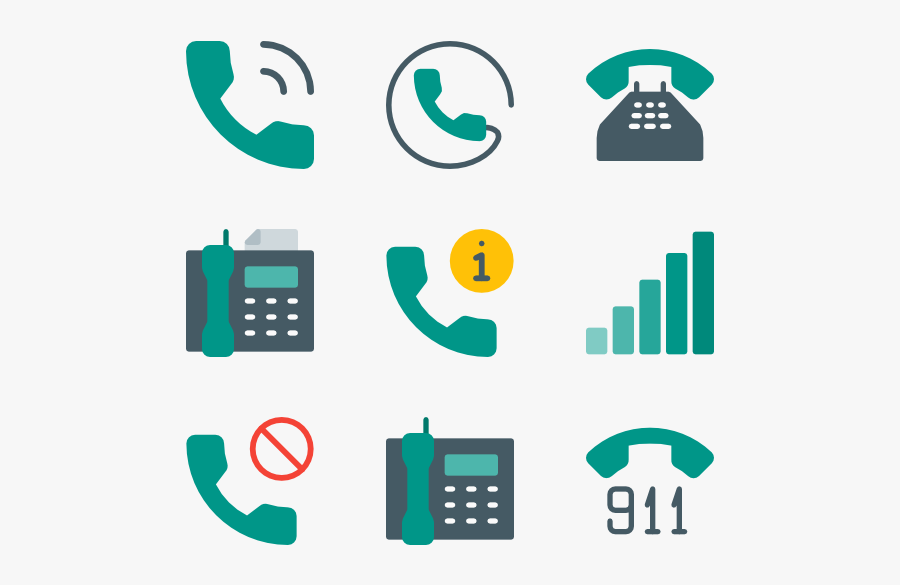 Phone Icons - Icone De Celular Png, Transparent Clipart