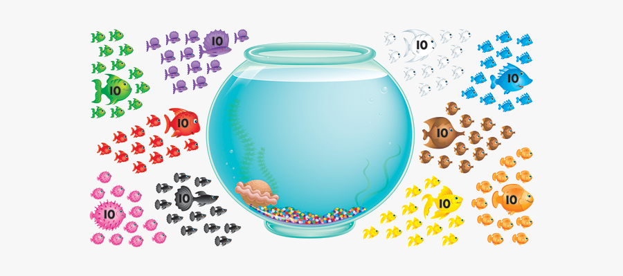 Colorful Fish Bowl, Transparent Clipart