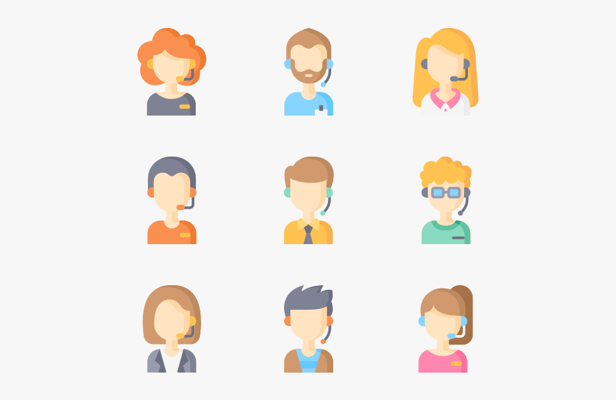 Call Center Avatars - Executive Icon, Transparent Clipart