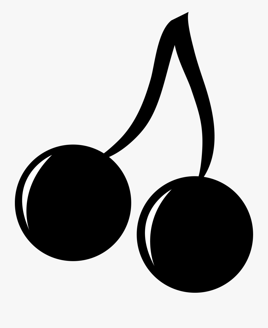 Silhouettes Clipart Easy - Cherry Silhouette Png, Transparent Clipart