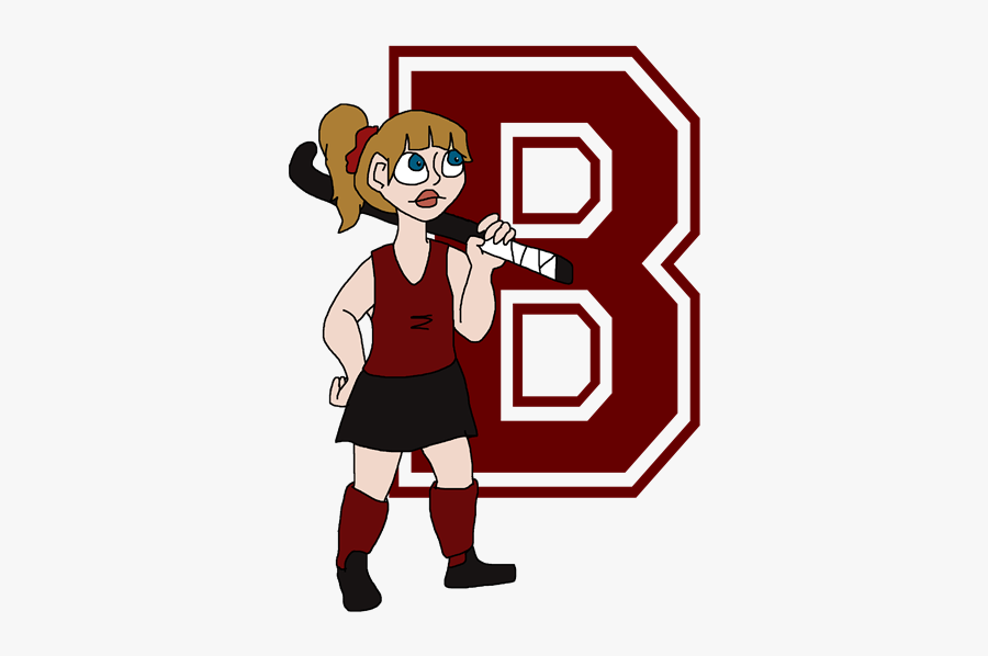 Field Hockey B - Varsity Font Letter B, Transparent Clipart
