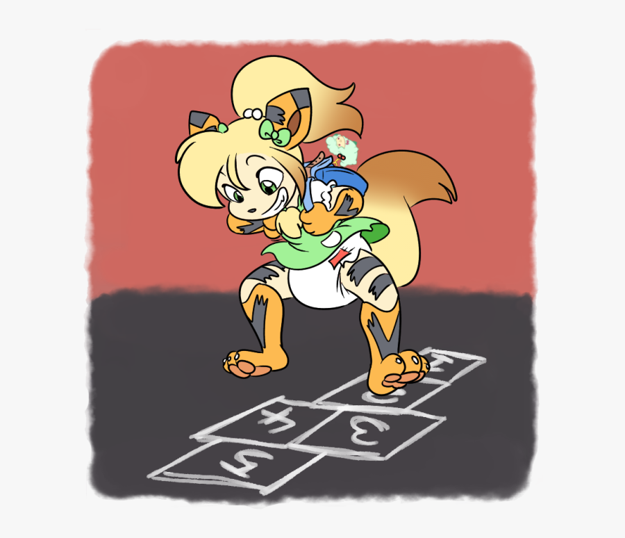Hopscotch [inked By Tato] - Cartoon, Transparent Clipart