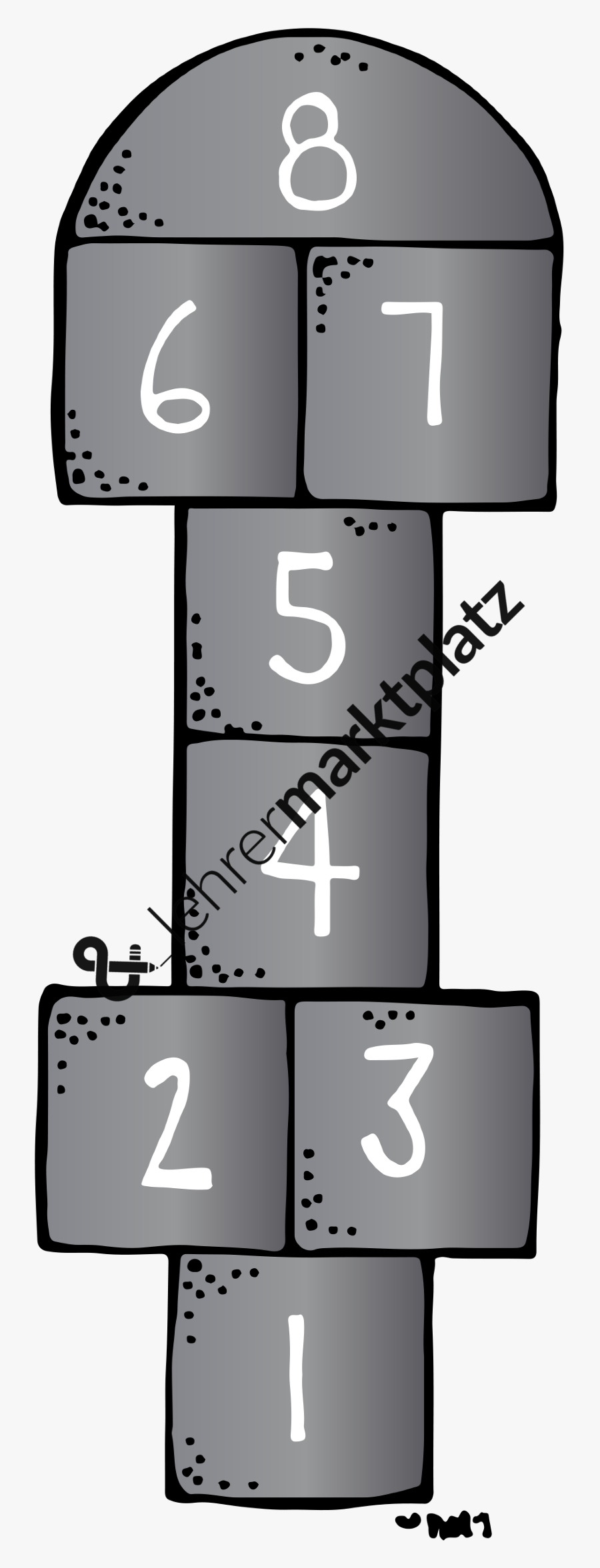 Melonheadz Hopscotch, Transparent Clipart