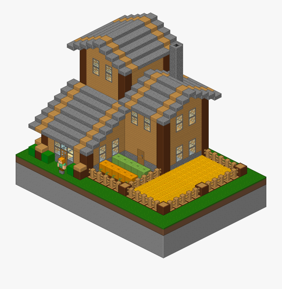 Clip Art Here S An Isometric - House Isometric Pixel Art, Transparent Clipart