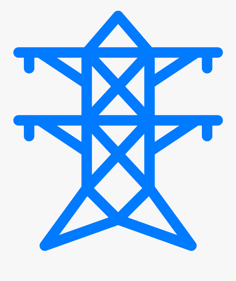 Clip Art Star Trek Images Gallery - Electricity Pylons Symbol, Transparent Clipart