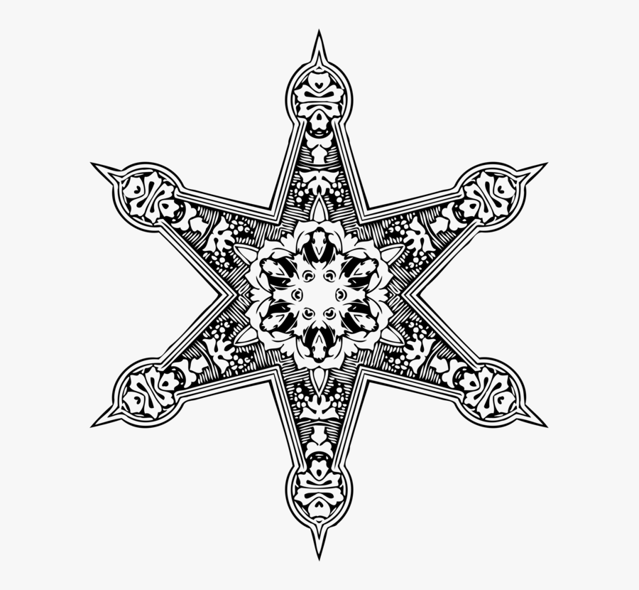 Line Art,star,symmetry - Clothing, Transparent Clipart