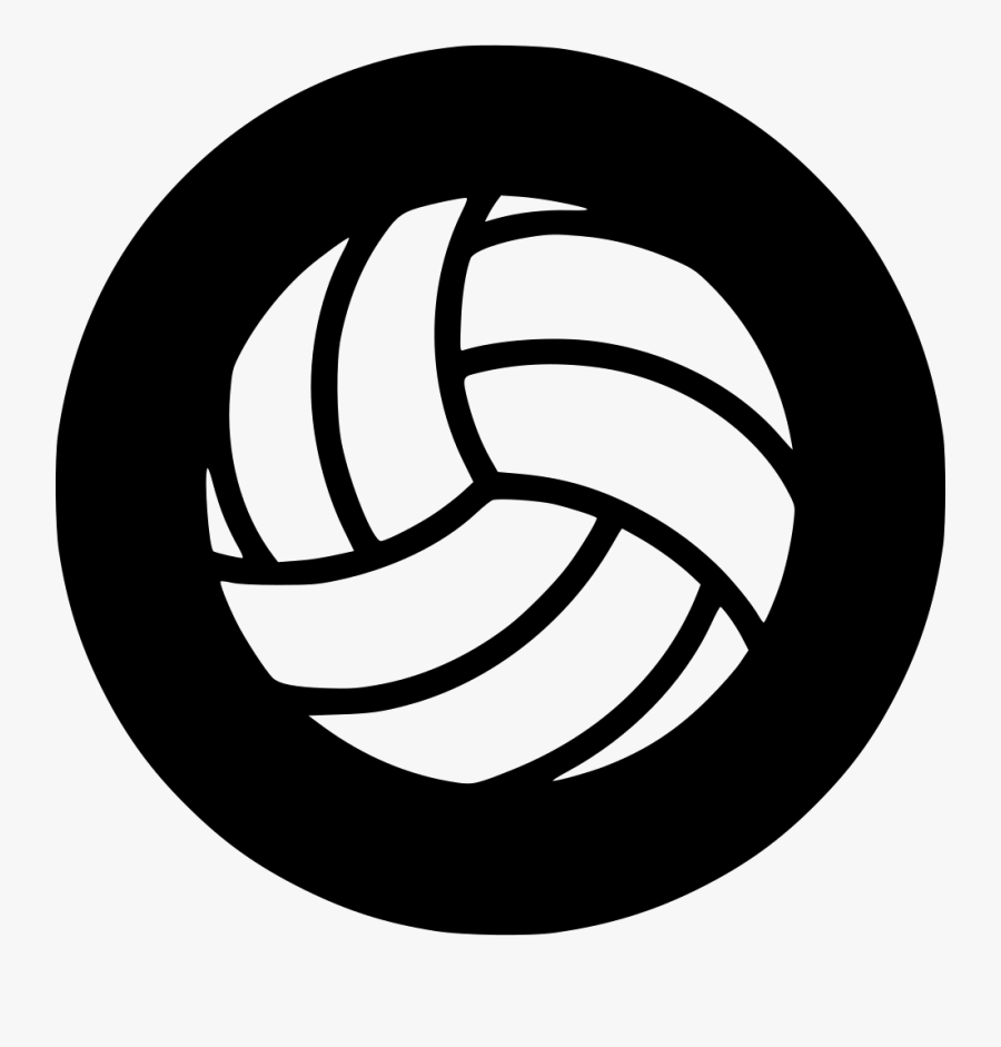 Volleyball Beach Ball Play - Outline Image Of Volleyball, Transparent Clipart