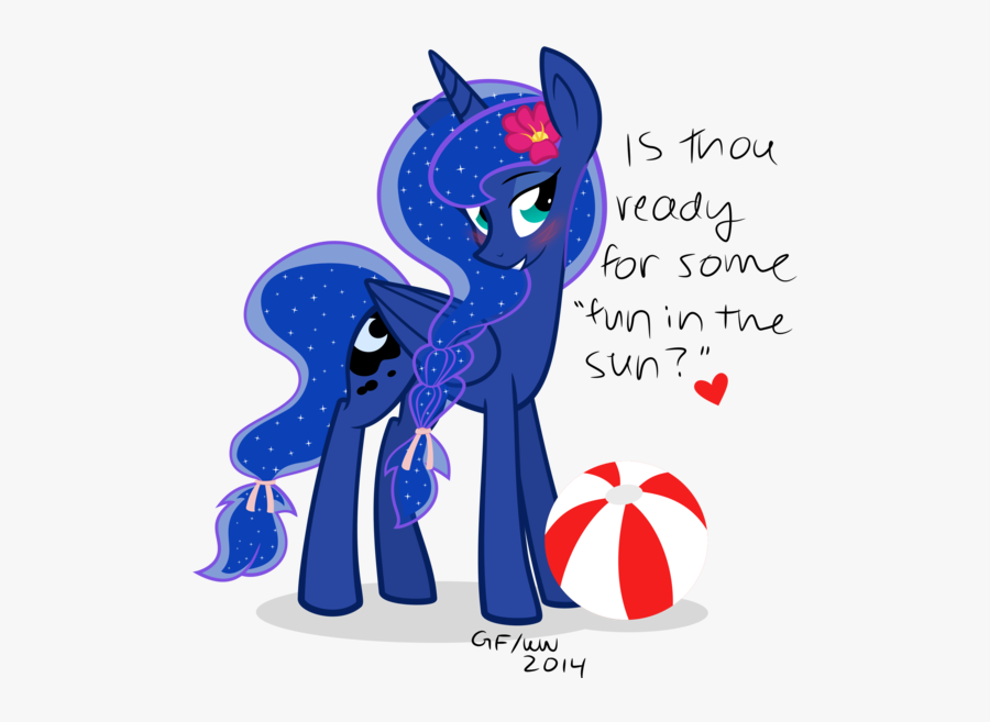 Princess Luna And Anon, Transparent Clipart