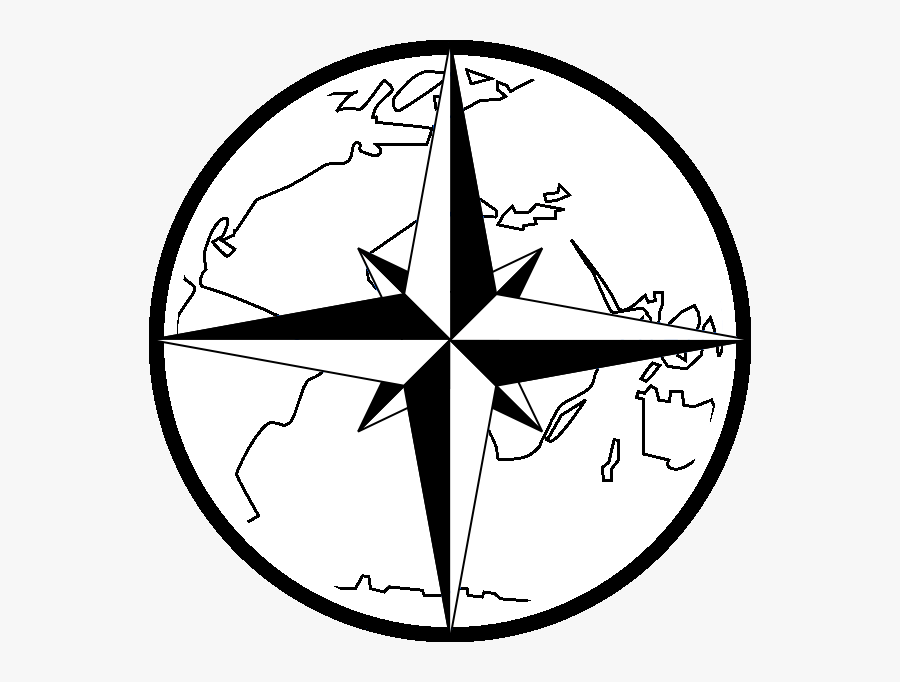Compass Map Direction Art, Transparent Clipart