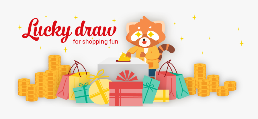Shopping Lucky Draw Offer, Transparent Clipart