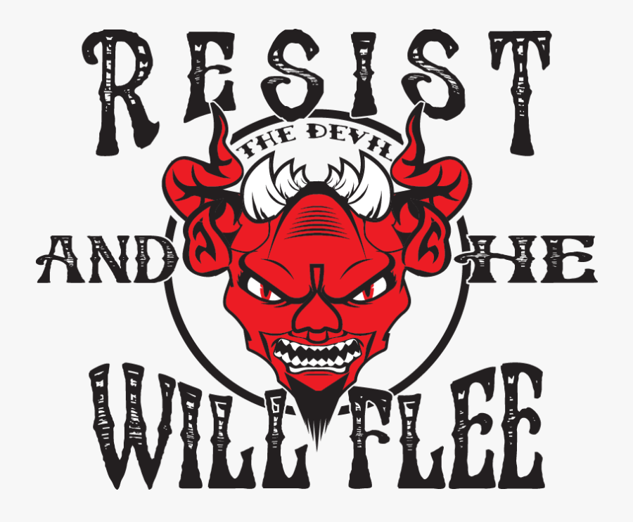 Resist The Devil Sticker - Poster, Transparent Clipart