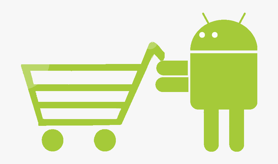 Android Shopping - Android Official Logo Vector, Transparent Clipart