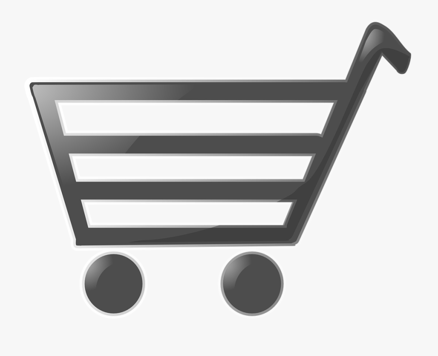 Cart, Shopping, Grocery, Shop, Buy, Logo, Basket - Draw A Shopping Trolley, Transparent Clipart