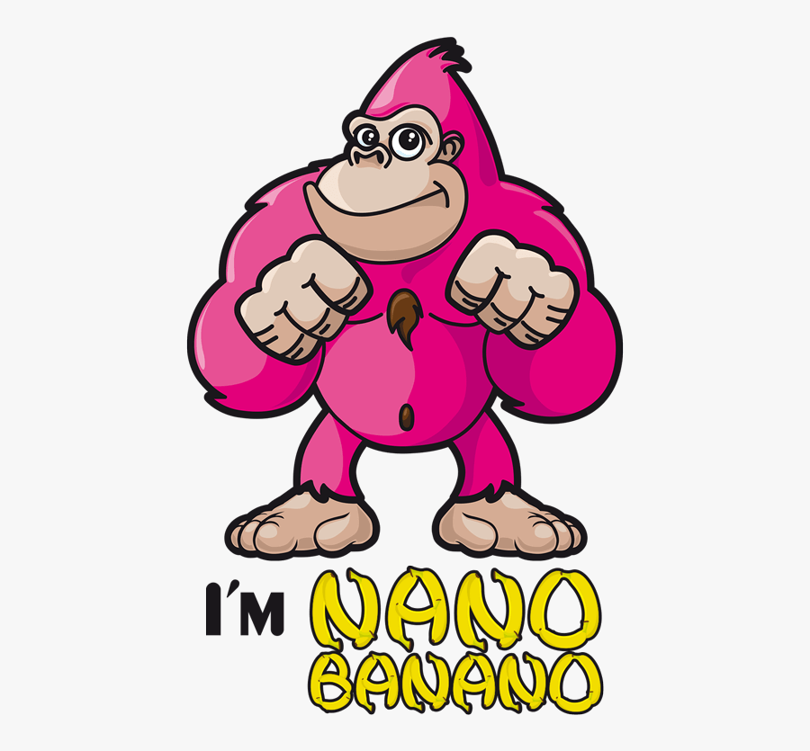 Clip Art Library Ape Clipart Banana - Nano Banano, Transparent Clipart