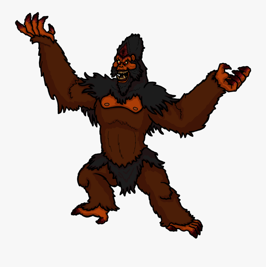 Asset Prometheus, The Pyromaniac Ape, The Sinister - Ape Kaiju, Transparent Clipart