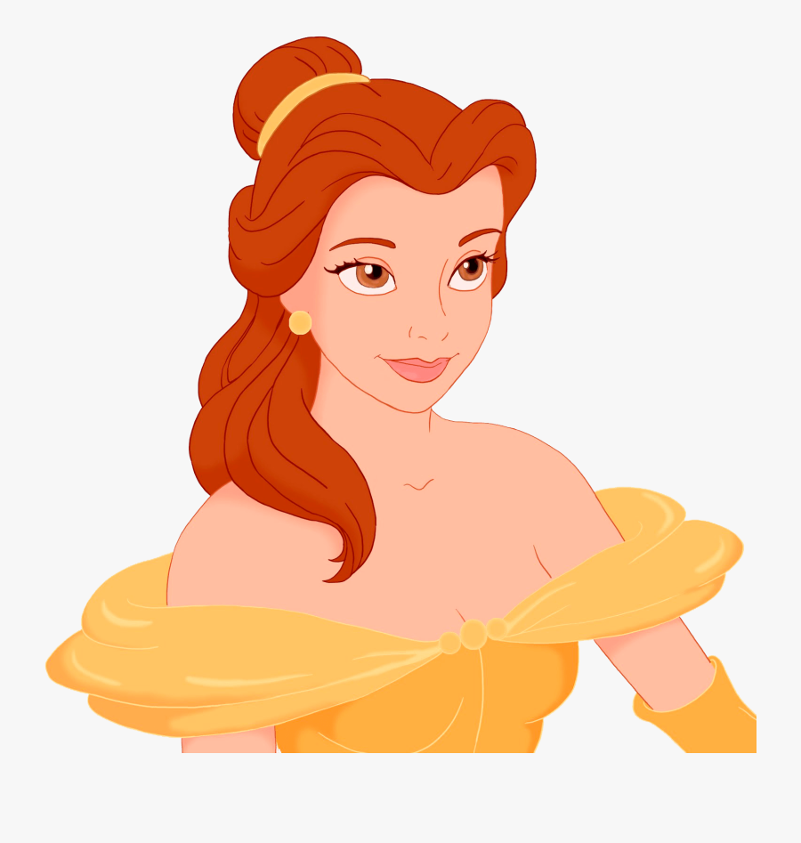 Transparent First Communion Clipart - Disney Princess Belle Face, Transparent Clipart