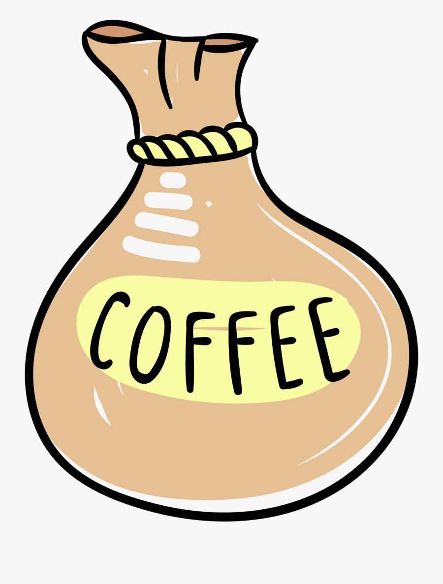Bag Of Coffee, Transparent Clipart