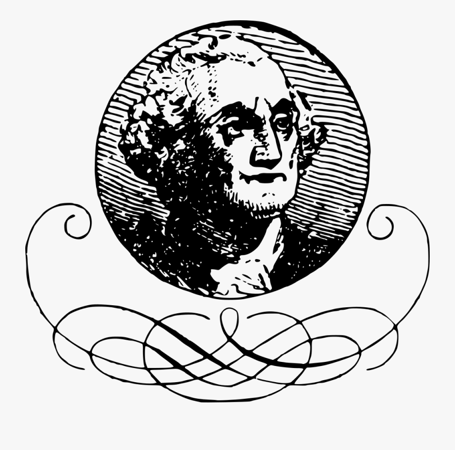 George Washington Head - Illustration, Transparent Clipart