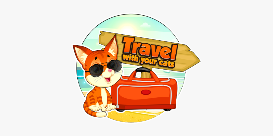 Travel With Your Cats - Cartoon, Transparent Clipart