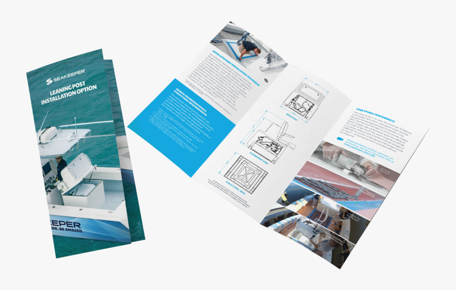 Transparent Tri Fold Brochure Clipart - Brochure, Transparent Clipart
