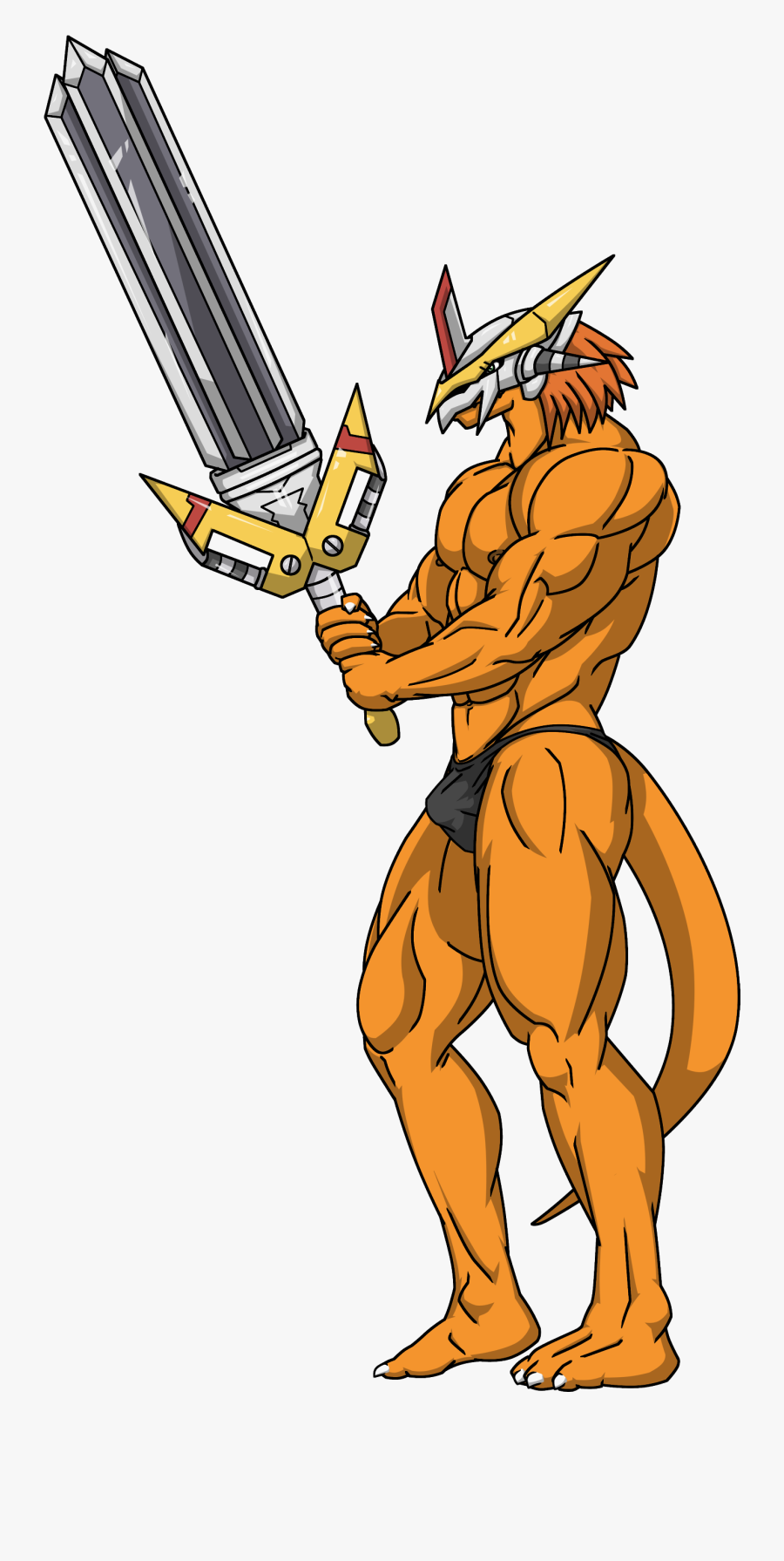 Victorygreymon Sword, Transparent Clipart