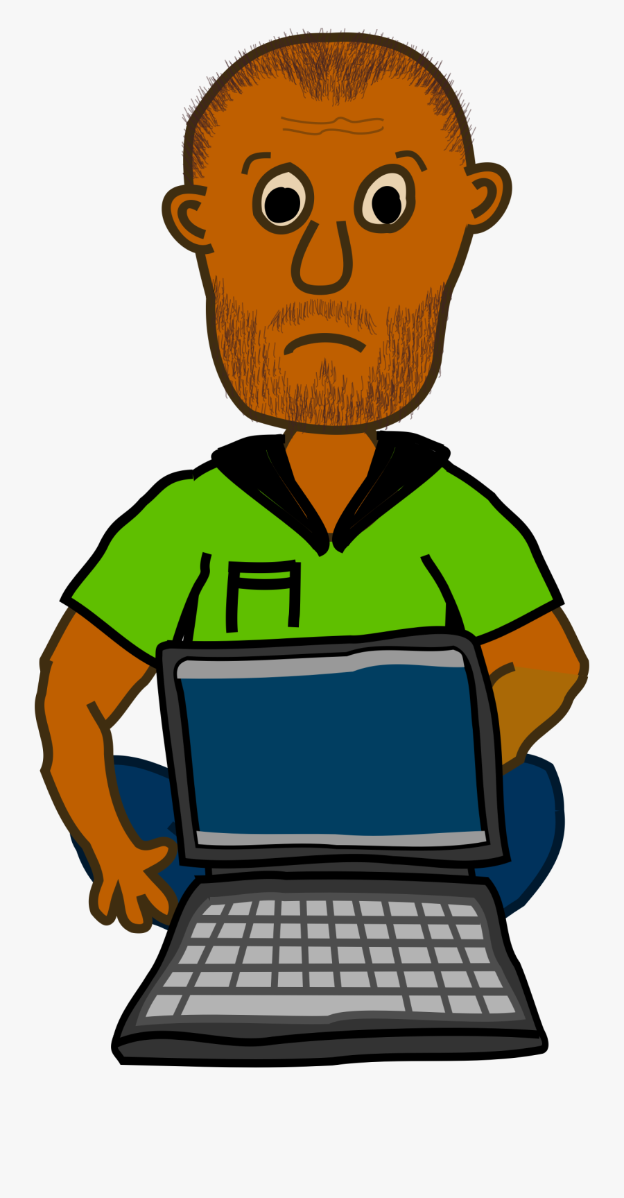 Transparent Laptop Cartoon Png - Comic Characters, Transparent Clipart