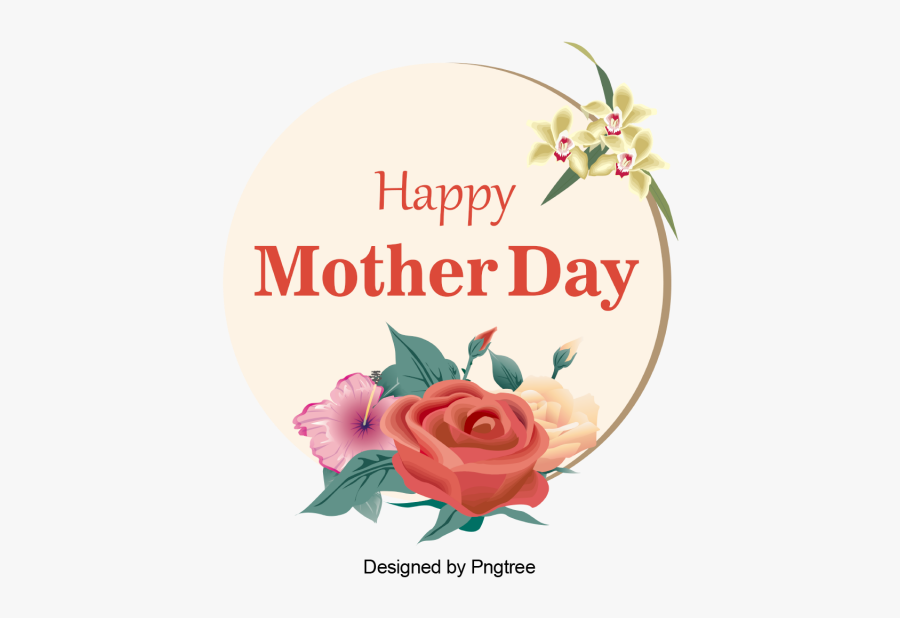 Clip Art Flower Vector Happy Mother - Png Vector Happy Mothers Day, Transparent Clipart