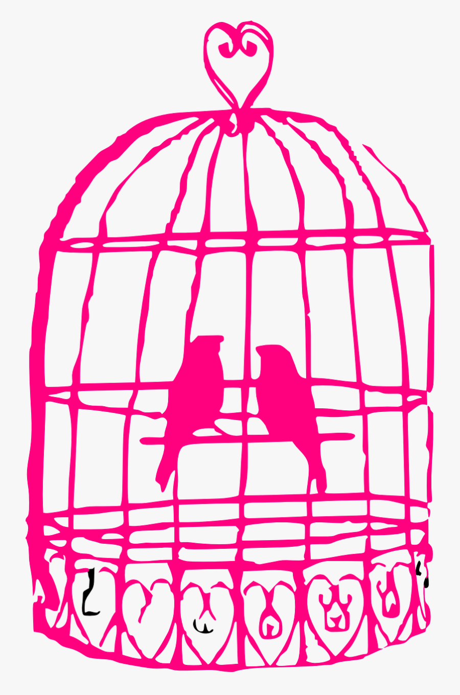 Drawing Of Bird Cage, Transparent Clipart