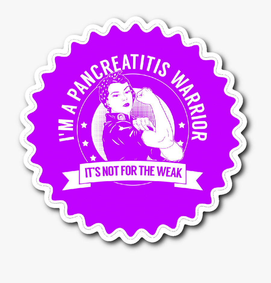 Pancreatitis Warrior Nftw Sticker - Am A Fibro Warrior, Transparent Clipart
