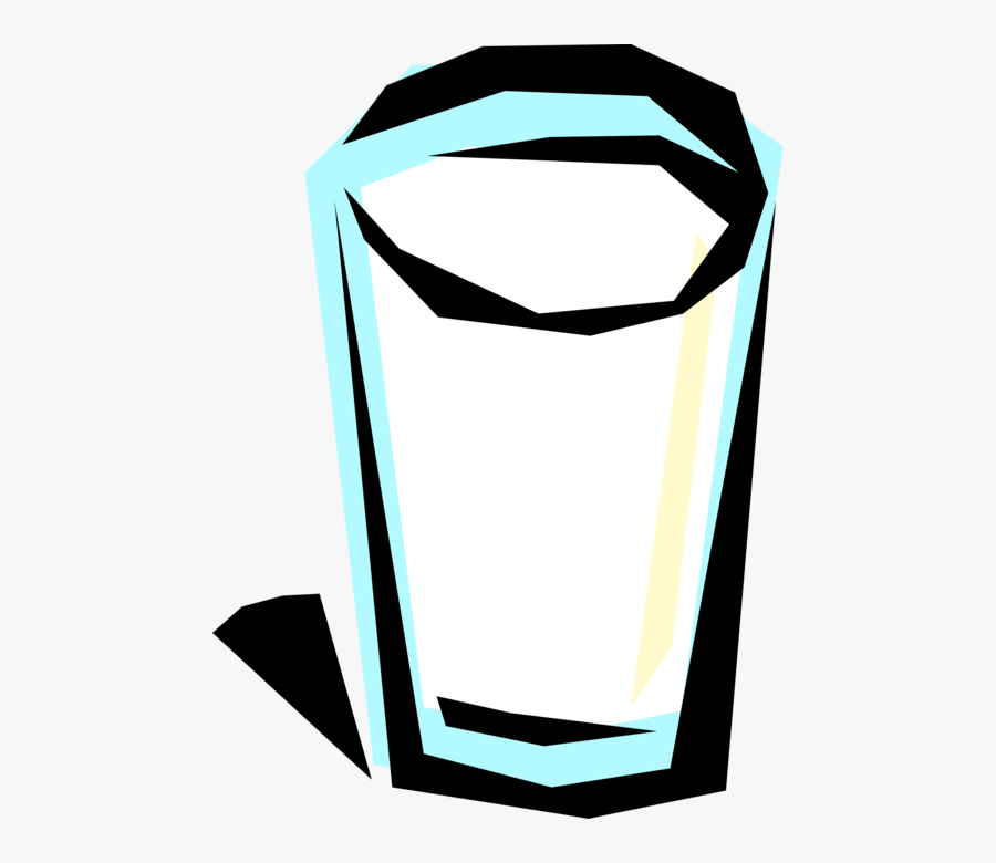 Vector Illustration Of Glass Of Fresh Wholesome Dairy, Transparent Clipart