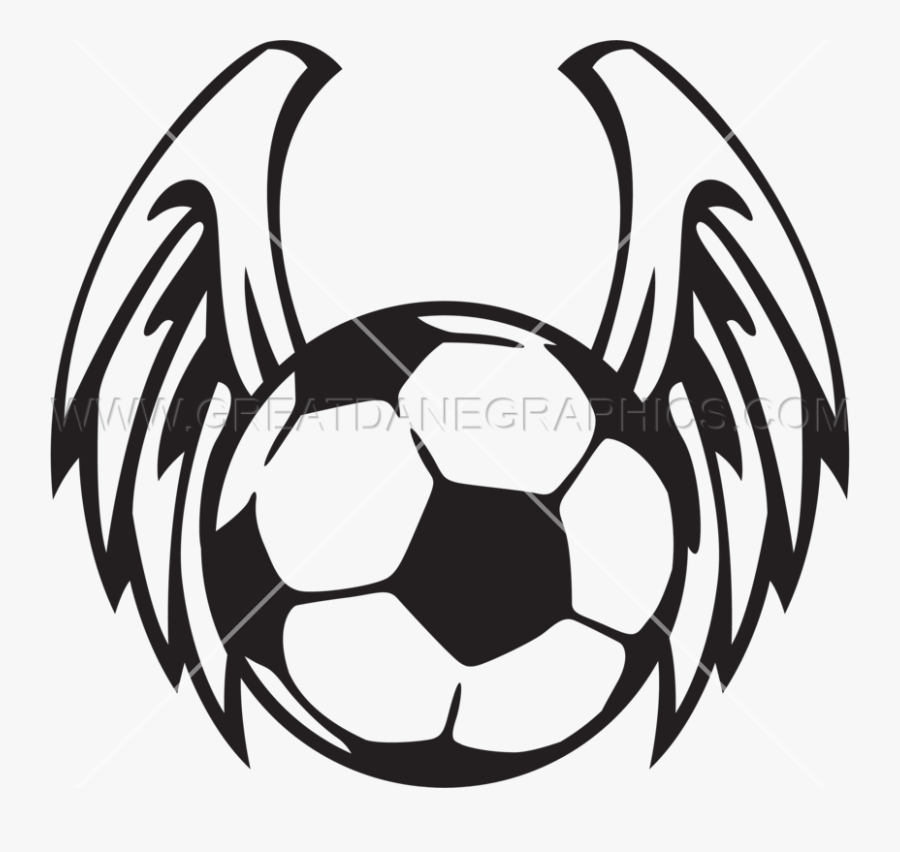 Bird Winged Soccer Ball - Cool Drawing Of Soccer Balls, Transparent Clipart