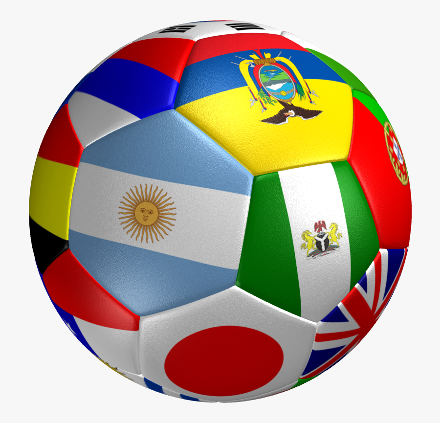 Clip Art 3d Soccer Ball - World Cup Flag Football, Transparent Clipart