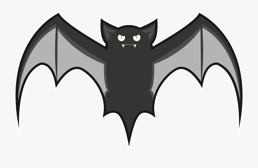 Transparent Cute Halloween Bat Clipart - Cartoon, Transparent Clipart