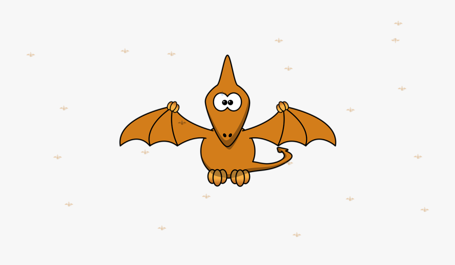 Funny Pterodactyl, Transparent Clipart