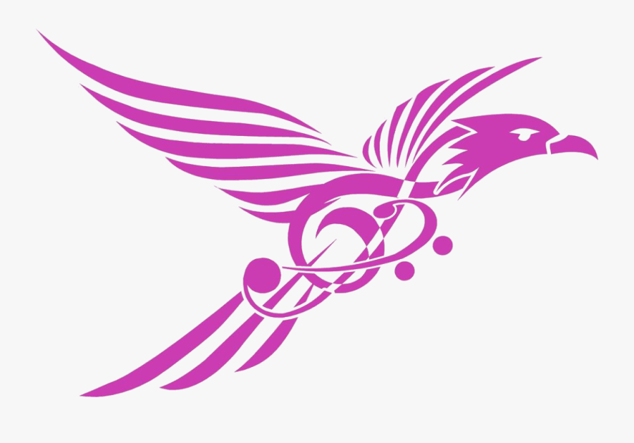 Bird Music Logo Png, Transparent Clipart