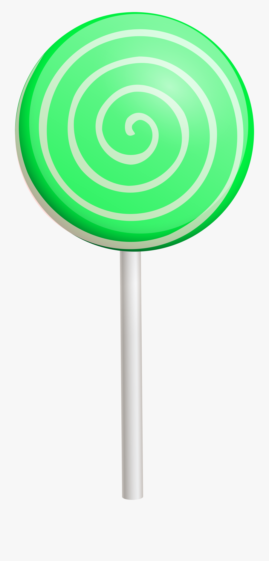 Microsoft Clipart Green Swirls - Lollipop, Transparent Clipart