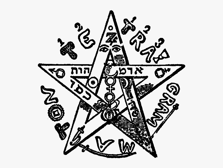 Pentagram - Tetragrammaton Pentagram, Transparent Clipart