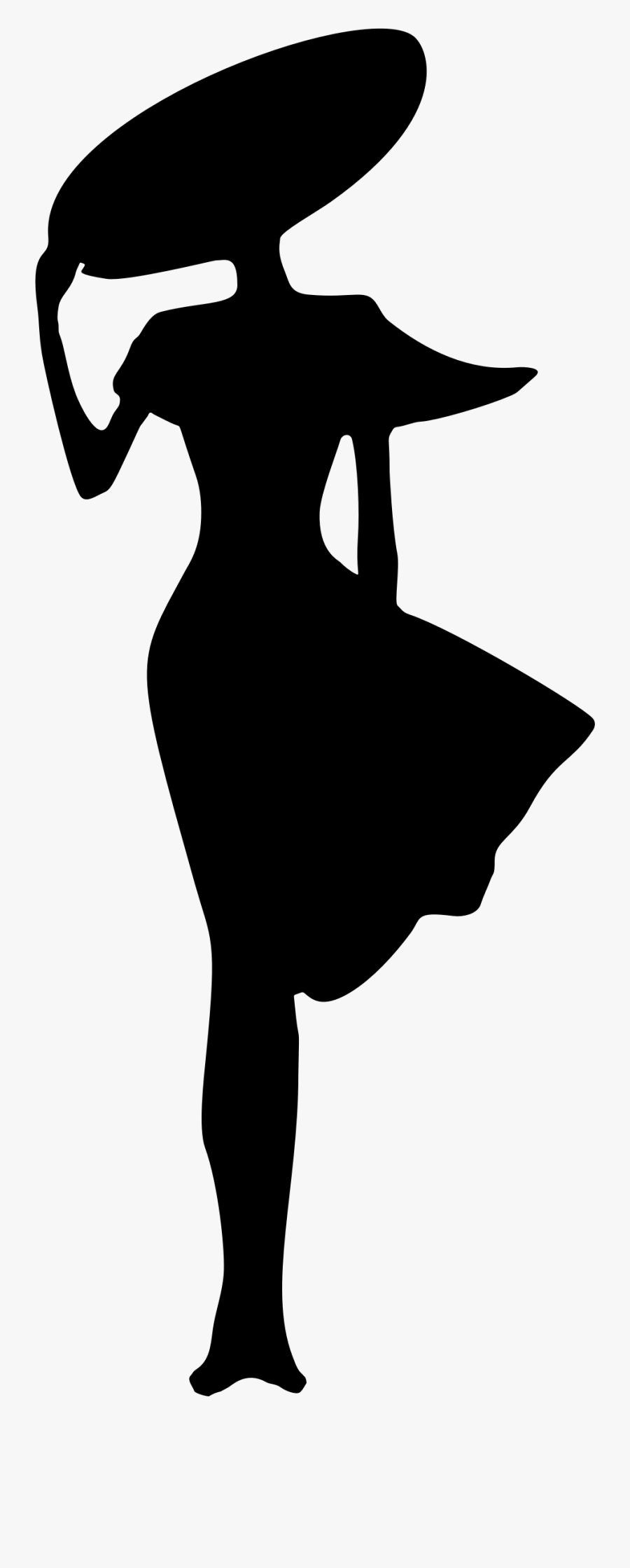 Manger Svg Believe - Female Fashion Silhouette Png, Transparent Clipart