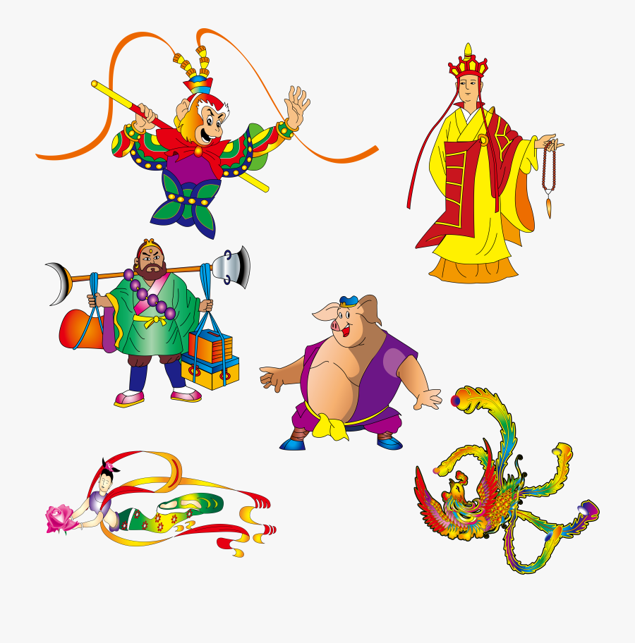 Monk Vector Old - Journey To The West Vector, Transparent Clipart