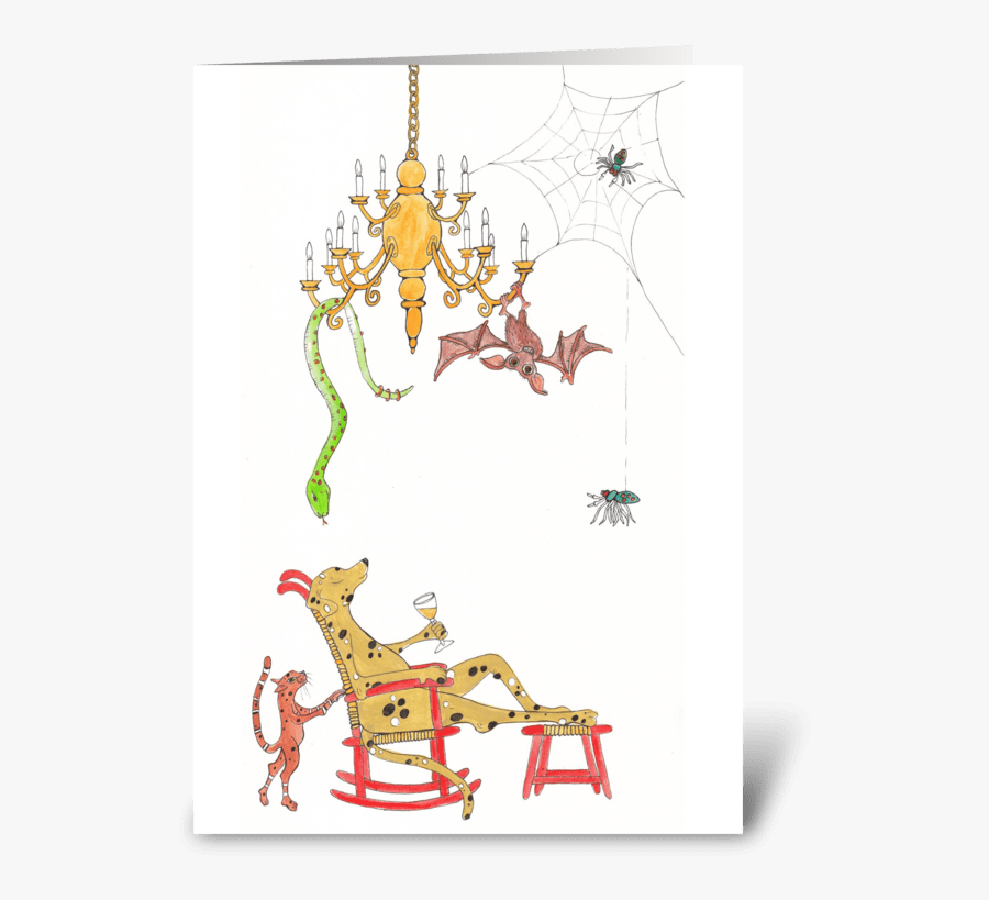 Relaxing Dog Greeting Card - Illustration, Transparent Clipart