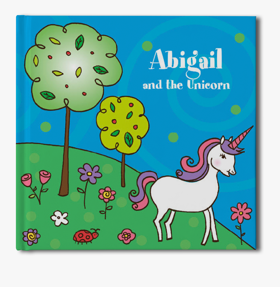 Unicorn Personalized Book, Transparent Clipart
