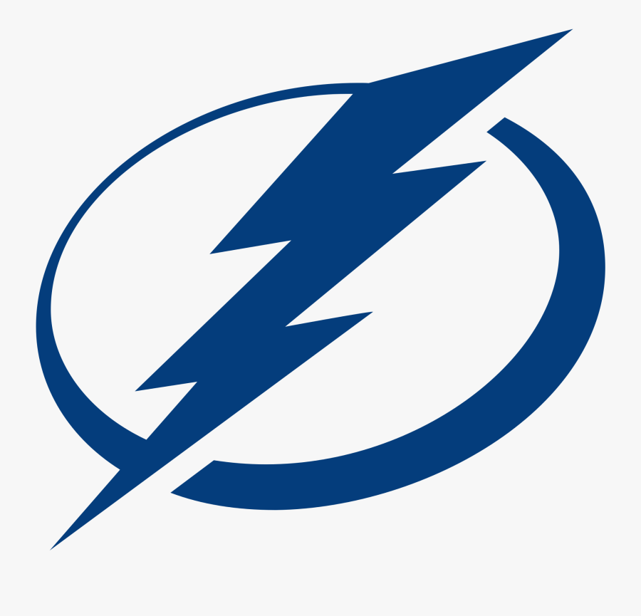 Tampa Bay Lightning National Hockey League Tampa Bay - Tampa Bay Lightning Black Logo, Transparent Clipart