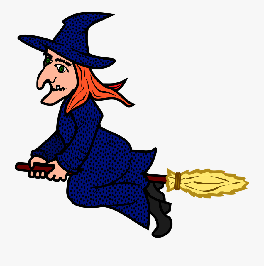 Frau Halloween Human Free Picture - Flying Witch Clipart, Transparent Clipart